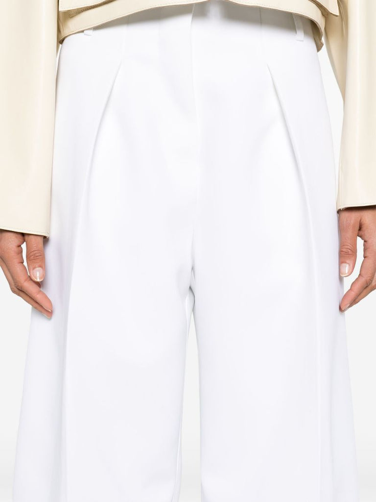 White Le Pantalon Ovalo Tapered-leg Trousers