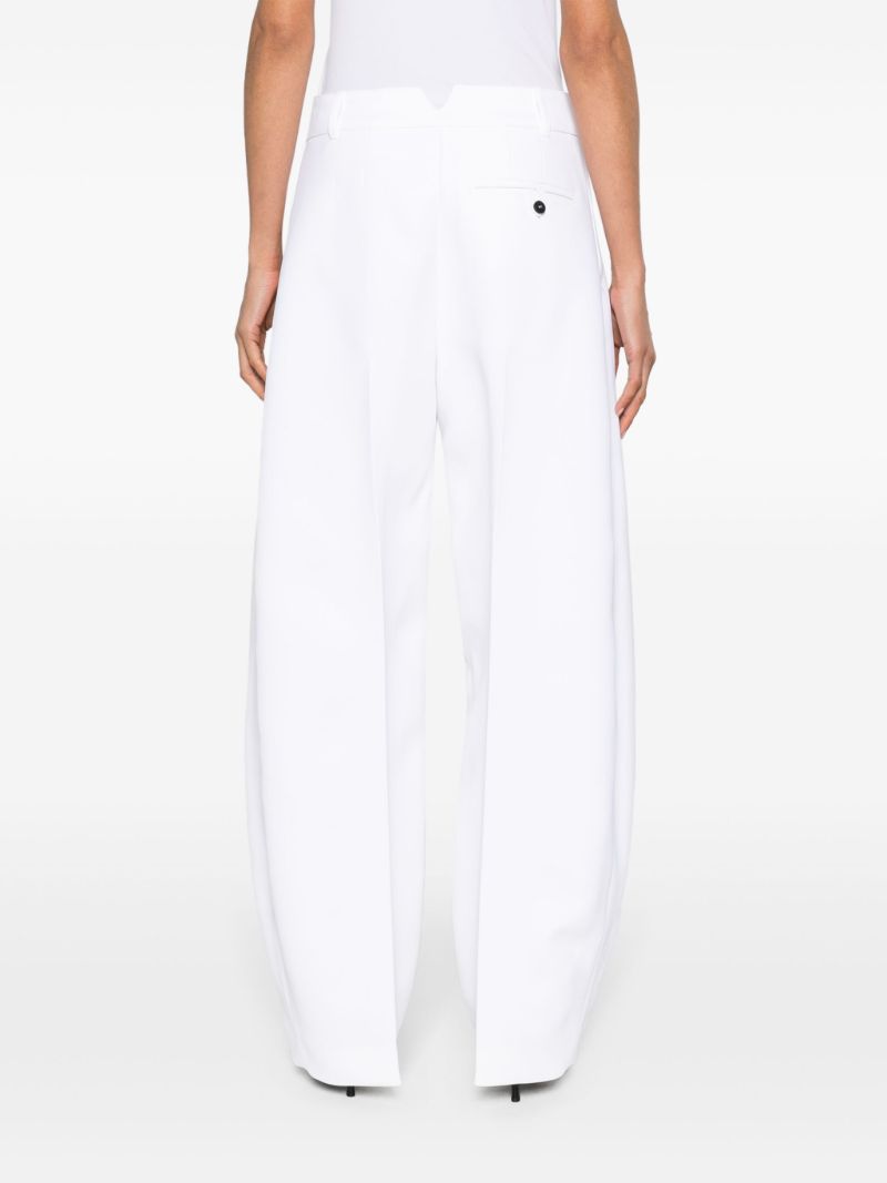 White Le Pantalon Ovalo Tapered-leg Trousers