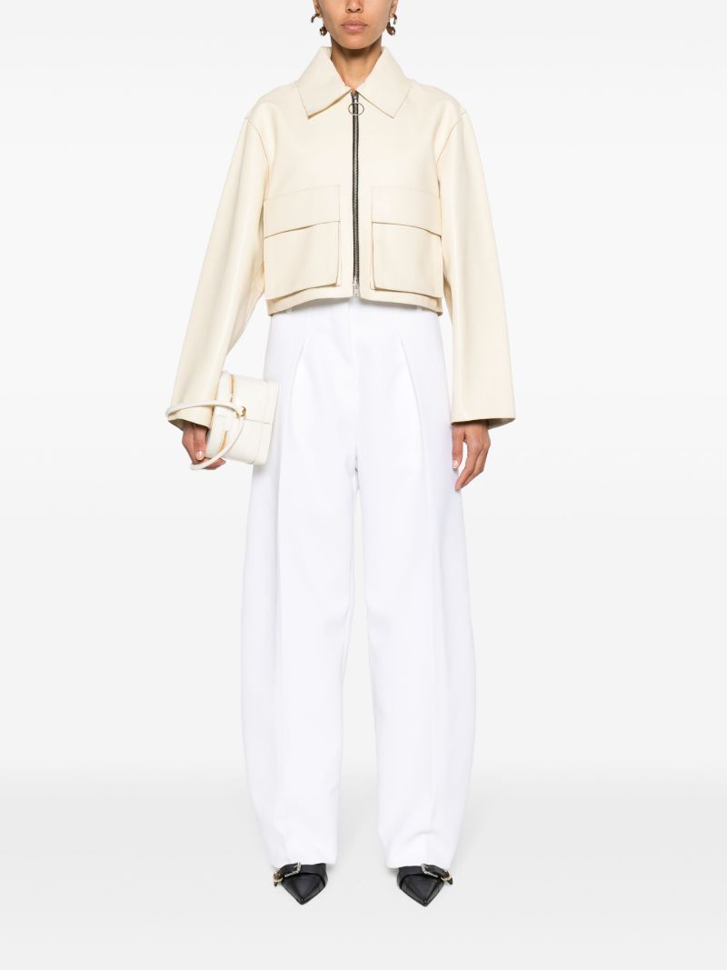 White Le Pantalon Ovalo Tapered-leg Trousers