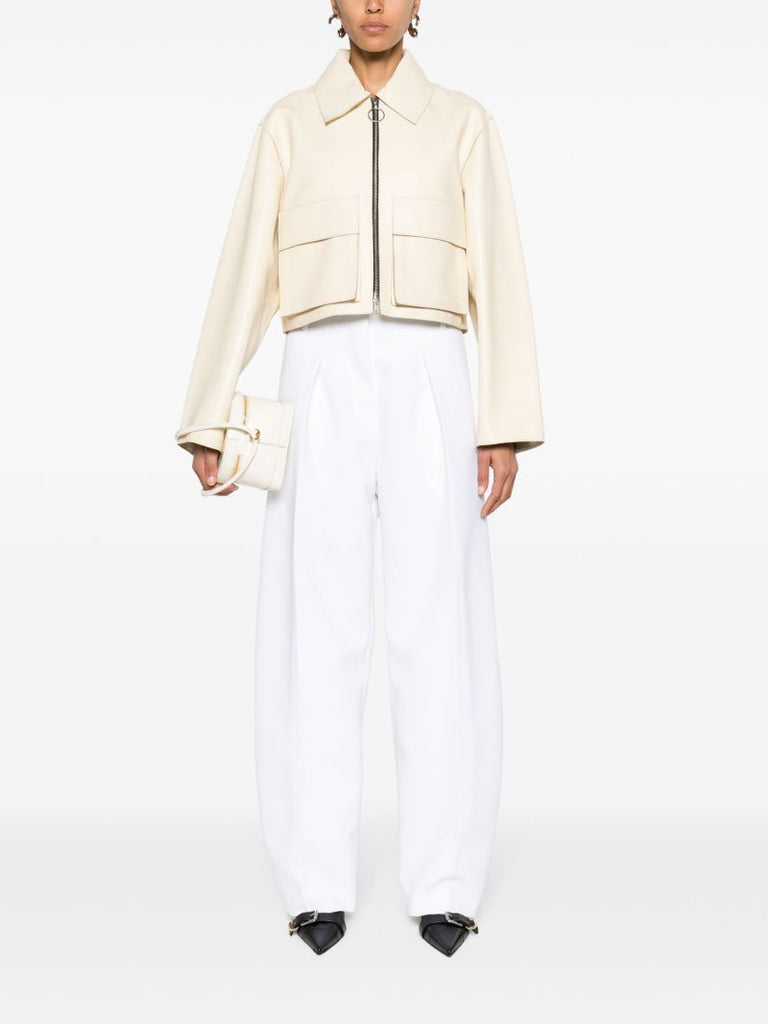 White Le Pantalon Ovalo Tapered-leg Trousers