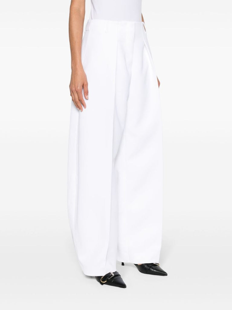 White Le Pantalon Ovalo Tapered-leg Trousers