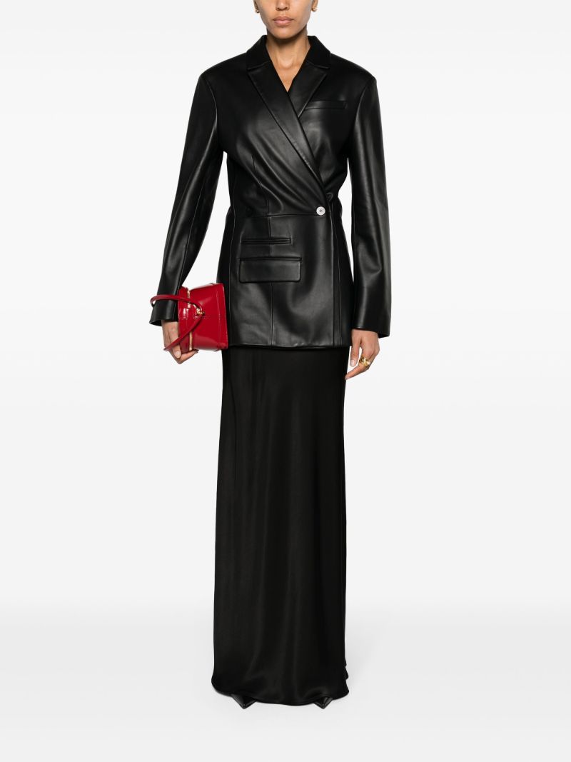 Black La Veste Tibau Leather Blazer