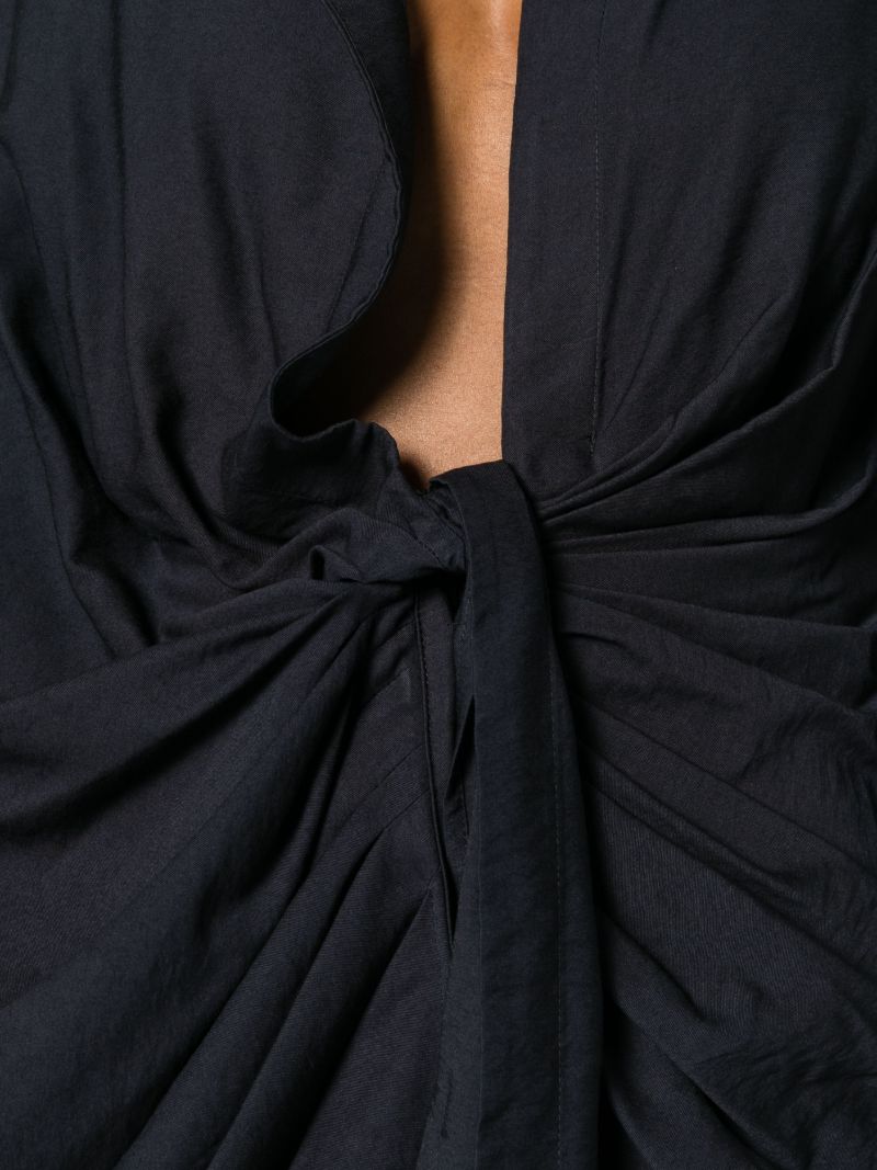 Blue La Robe Bahia Draped Mini Dress