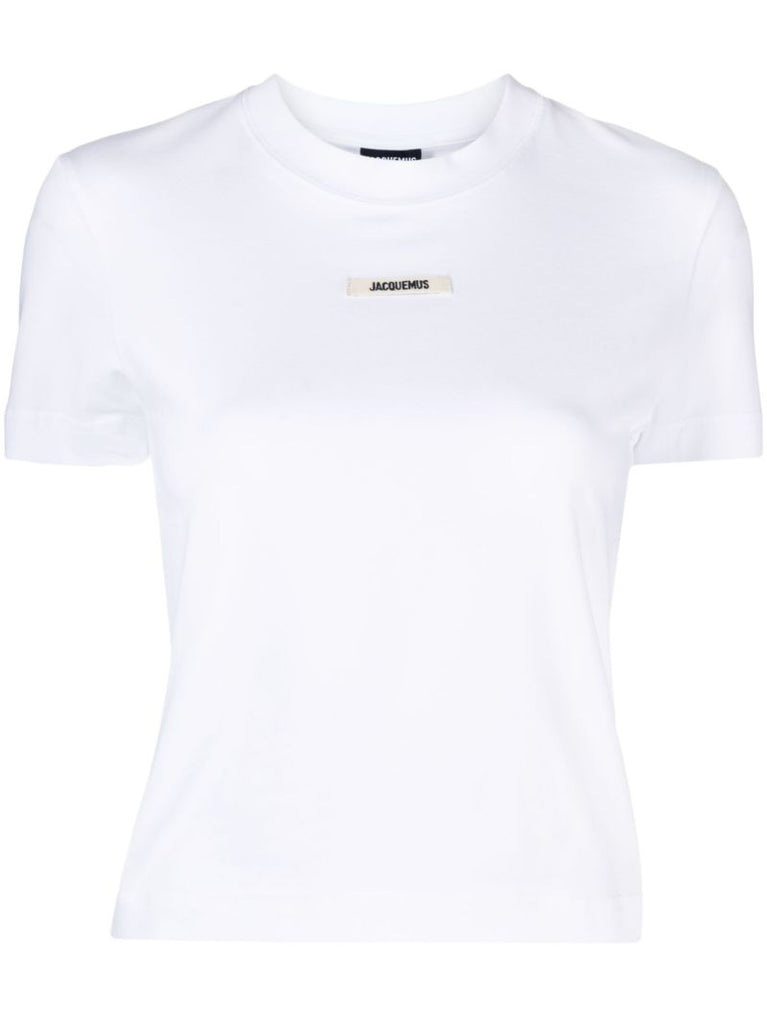 White Le T-shirt Grosgrain Logo Patch T-shirt