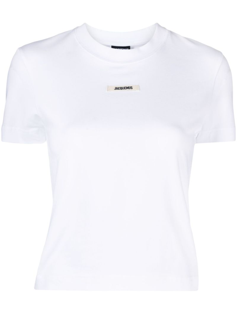 White Le T-shirt Grosgrain Logo Patch T-shirt
