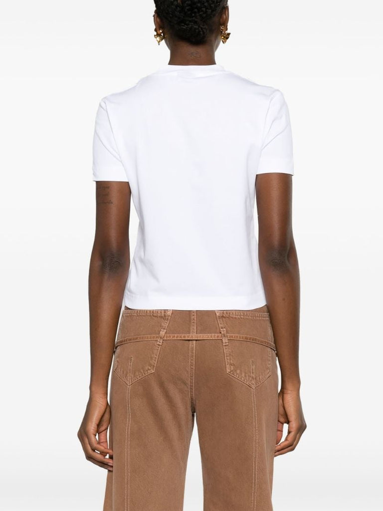 White Le T-shirt Grosgrain Logo Patch T-shirt