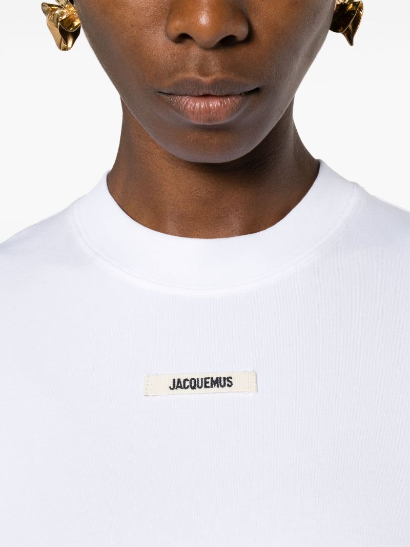 White Le T-shirt Grosgrain Logo Patch T-shirt