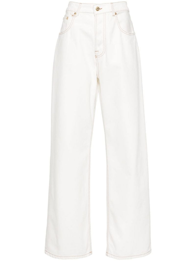 White La De NÃ_x0083_Â®mes Organic Cotton Jeans