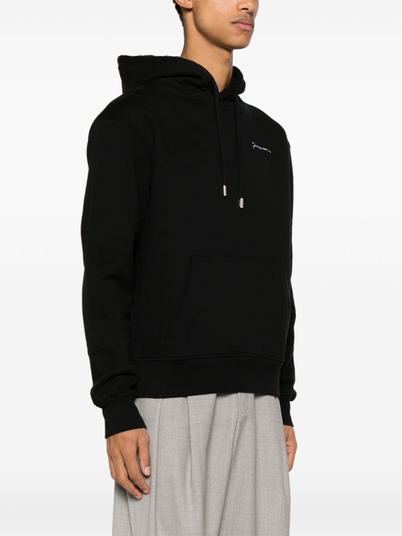 Black Le Sweatshirt Cotton Hoodie