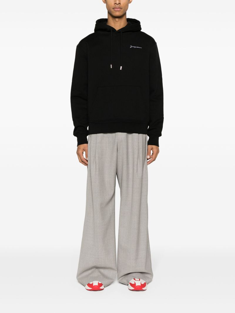 Black Le Sweatshirt Cotton Hoodie