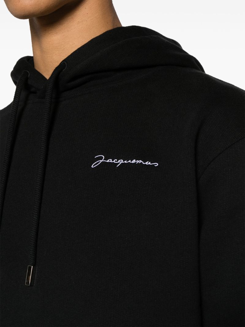Black Le Sweatshirt Cotton Hoodie