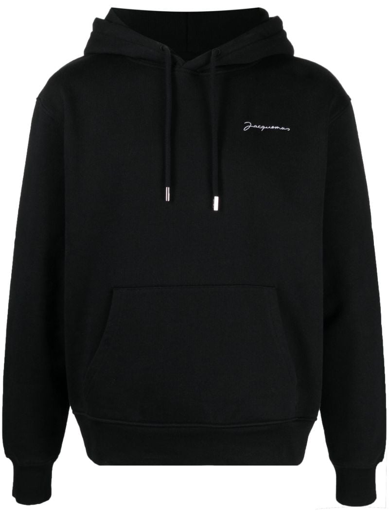 Black Le Sweatshirt Cotton Hoodie
