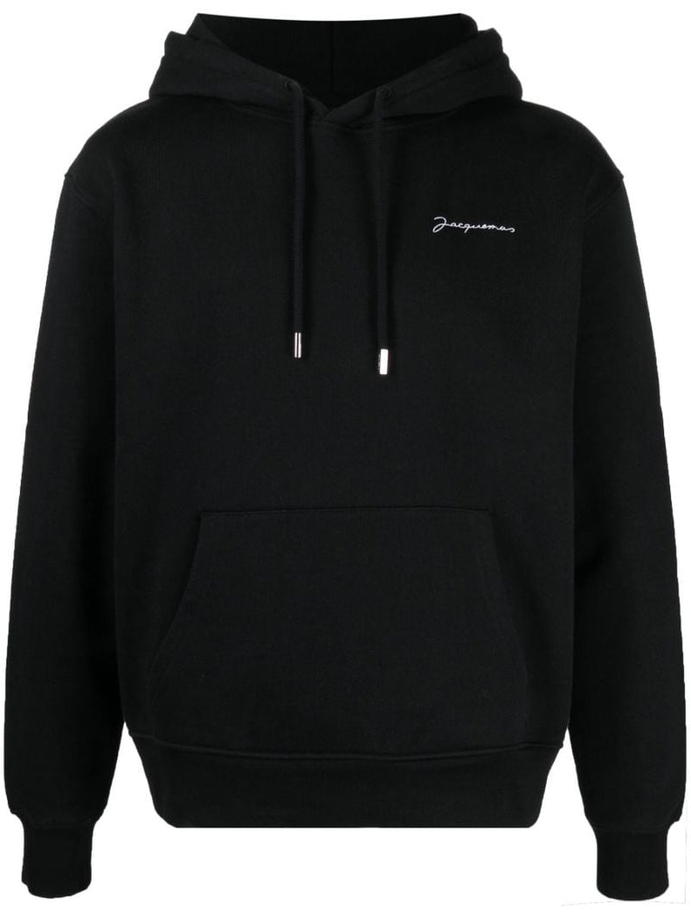 Black Le Sweatshirt Cotton Hoodie