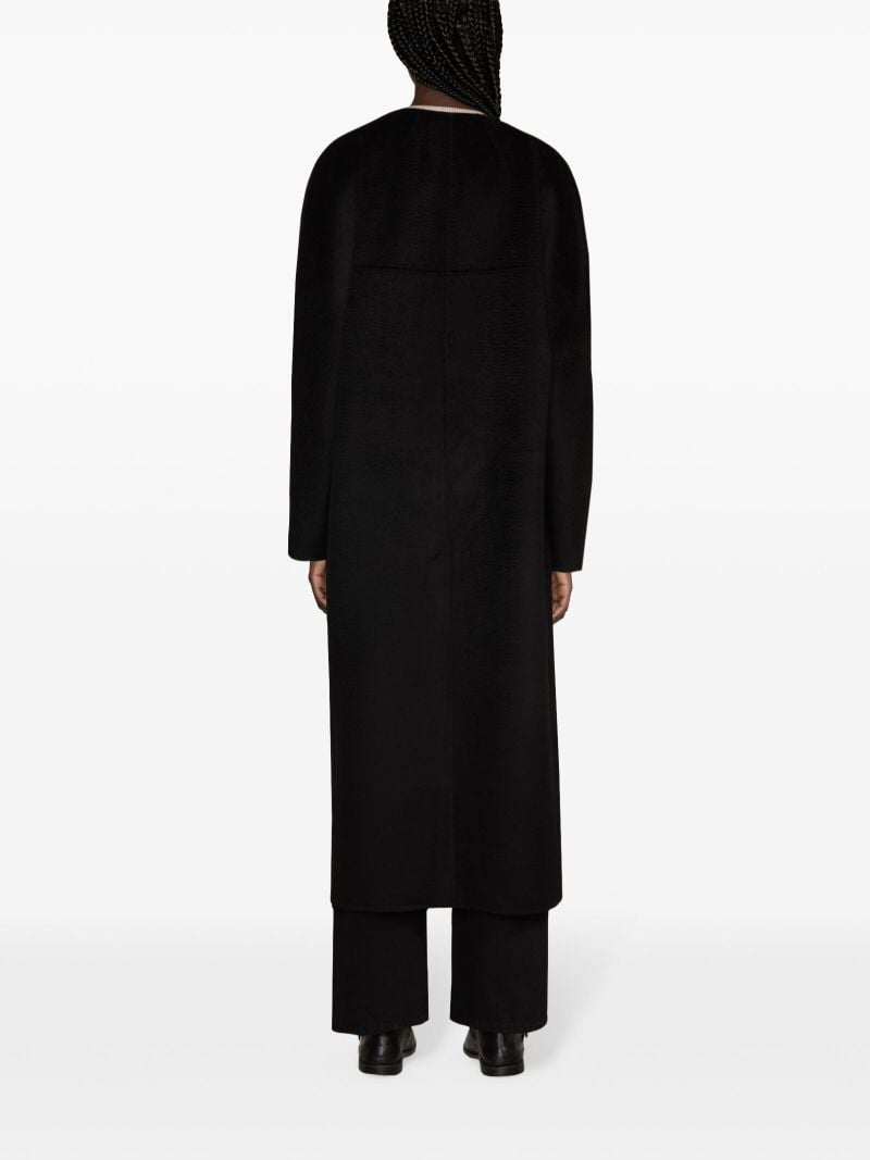 Black Noelle Felted Long Coat