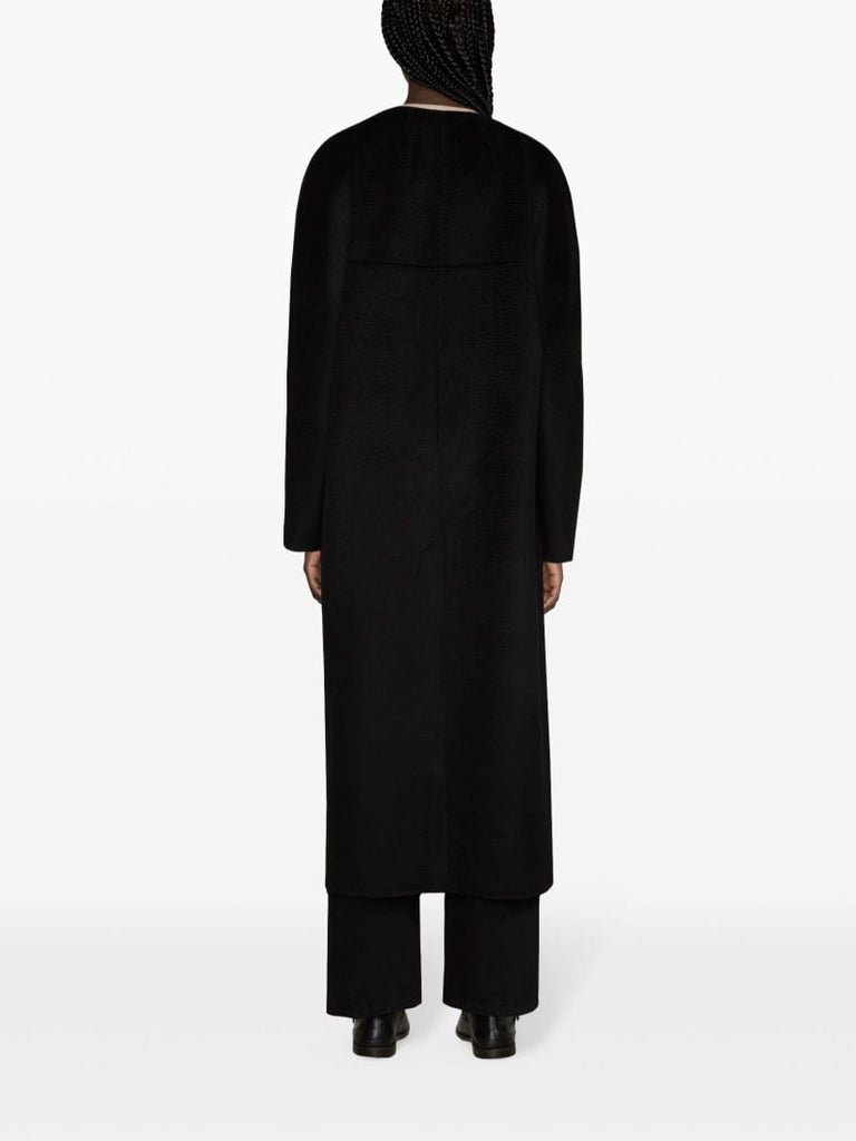 Black Noelle Felted Long Coat