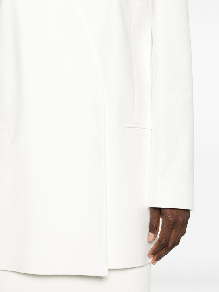 Neutral Saunders Open-front Blazer