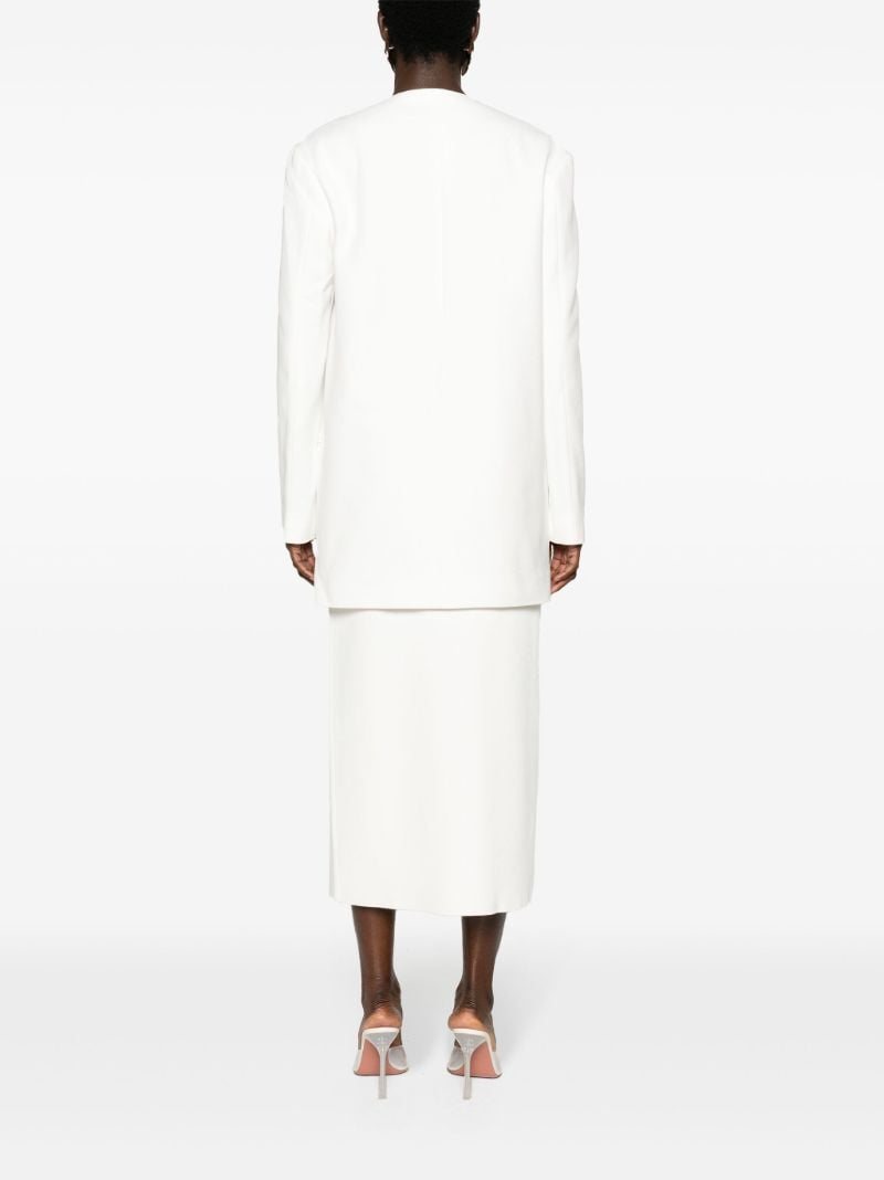 Neutral Saunders Open-front Blazer