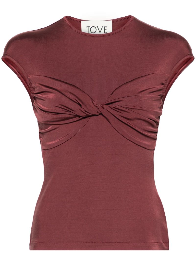 Red Paola Twisted Top