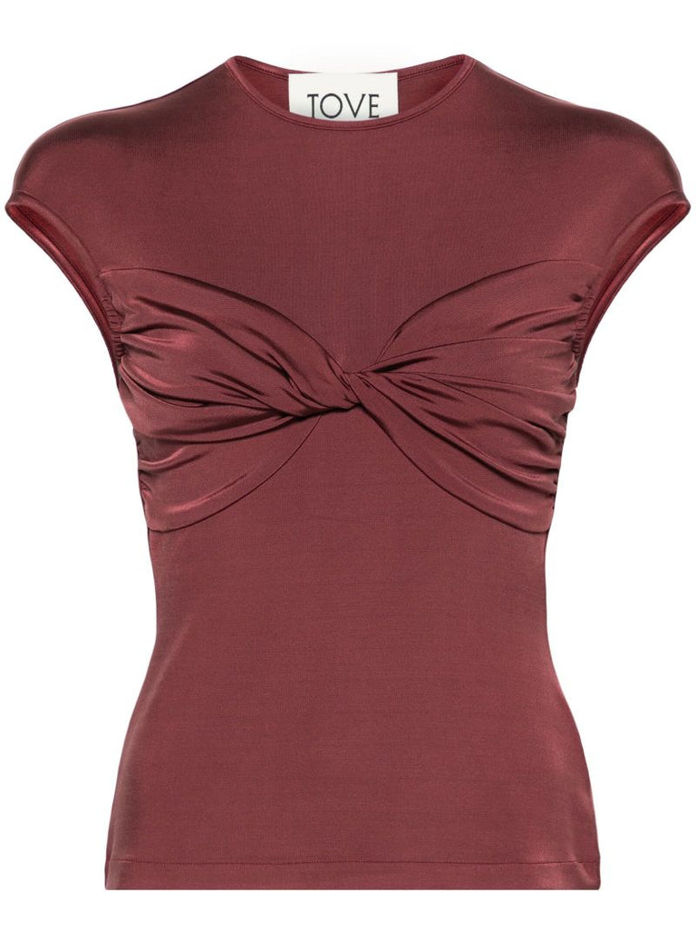 Red Paola Twisted Top