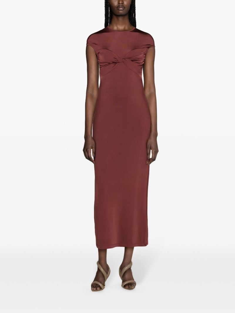 Red Mali Twisted Maxi Dress