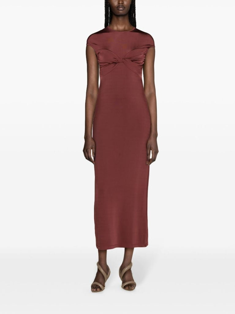 Red Mali Twisted Maxi Dress