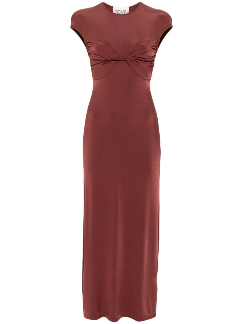 Red Mali Twisted Maxi Dress