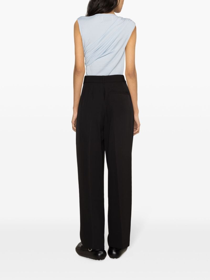 Blue Vita Draped Merino Top