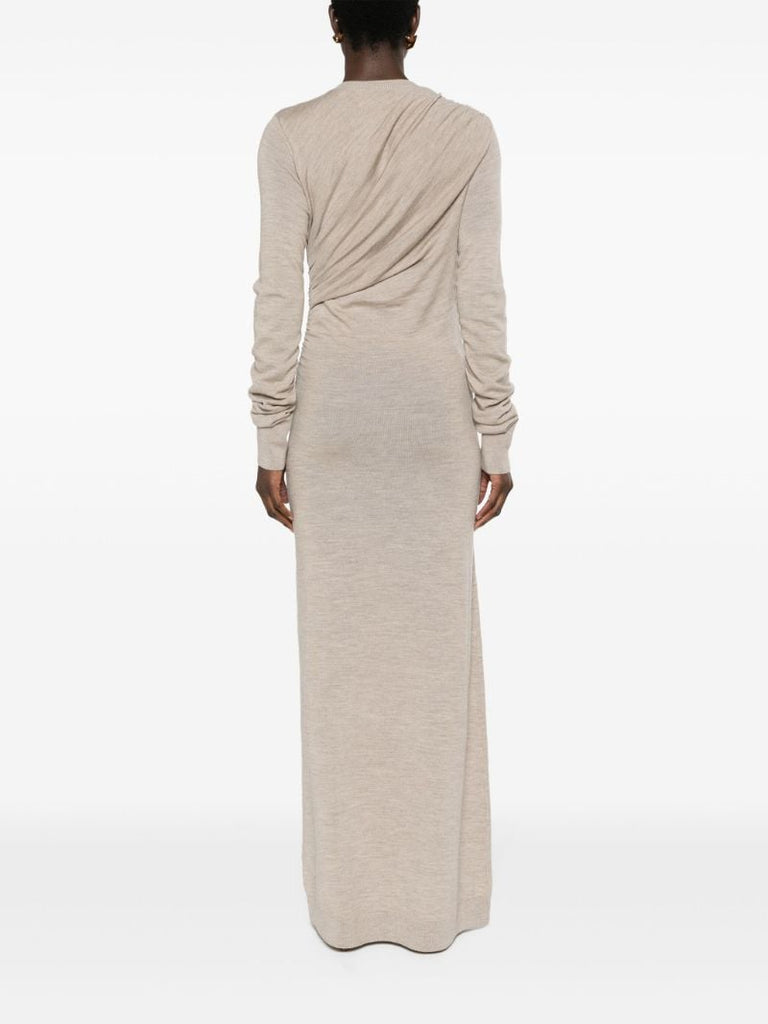 Brown Alice Merino Maxi Dress