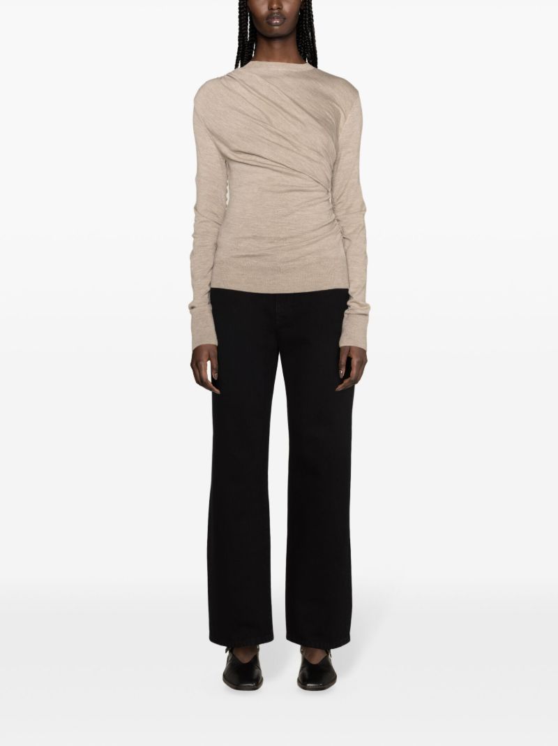 Black Sade High-rise Straight-leg Jeans
