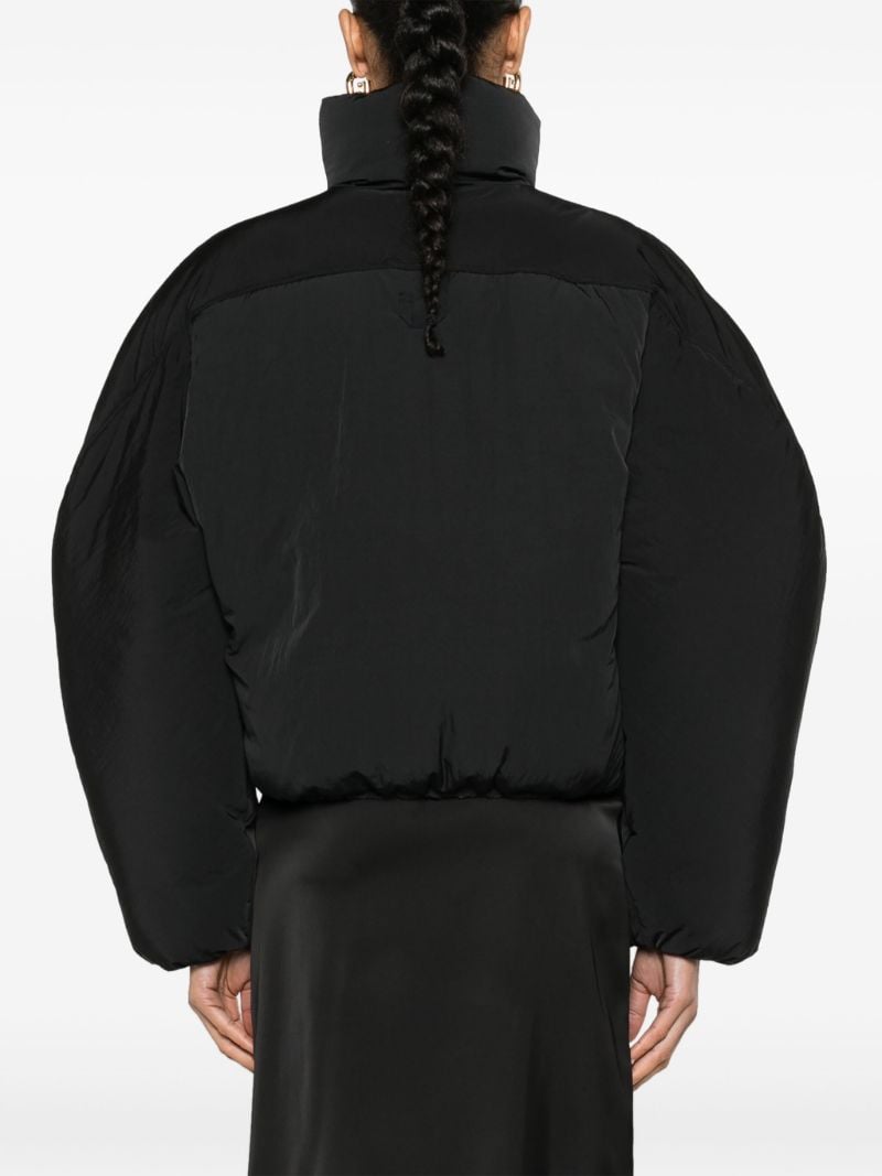 Black La Doudone Courte Caraco Quilted Jacket