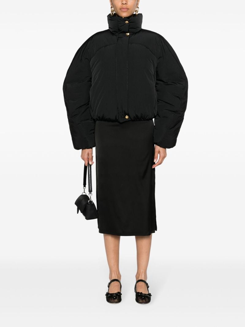 Black La Doudone Courte Caraco Quilted Jacket