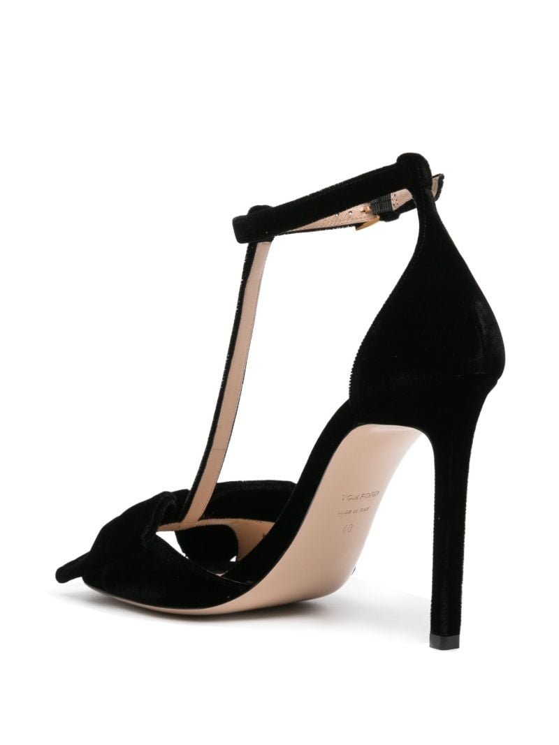 Black Brigitte 105 Velvet Sandals