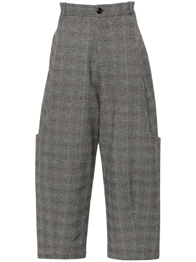 Grey Malay Wide-leg Trousers
