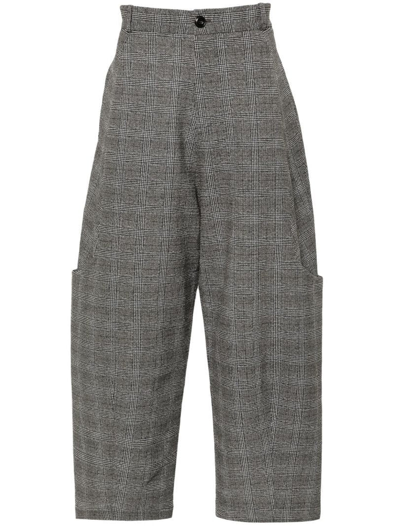 Grey Malay Wide-leg Trousers