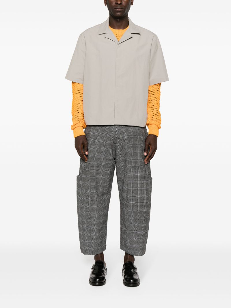 Grey Malay Wide-leg Trousers
