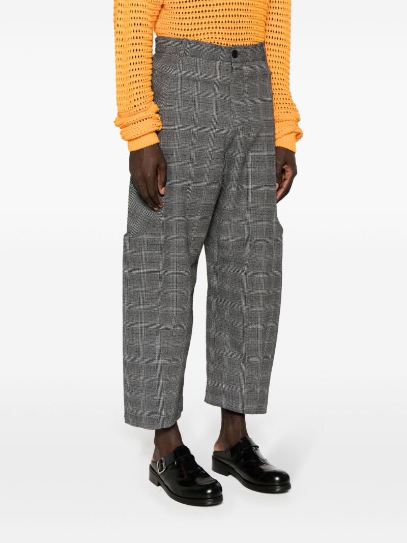 Grey Malay Wide-leg Trousers