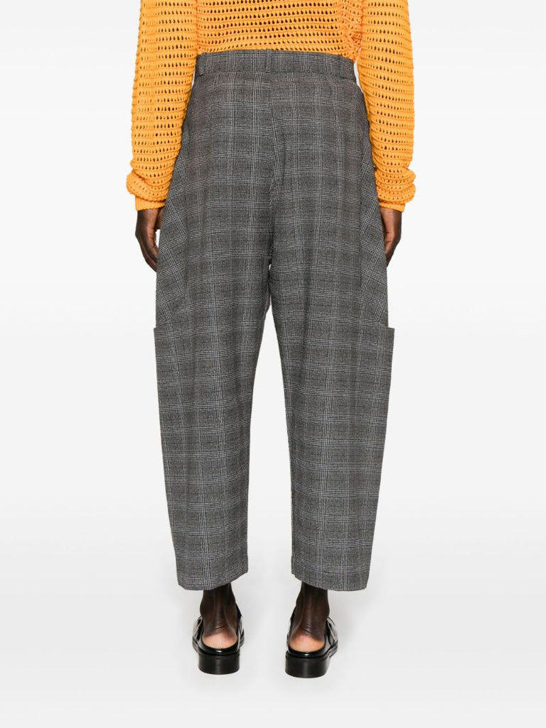 Grey Malay Wide-leg Trousers