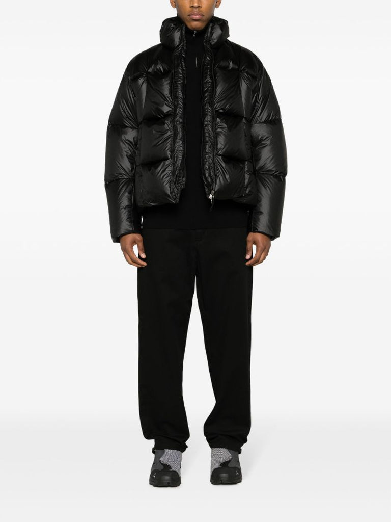 Black Stand-up Neck Down Jacket