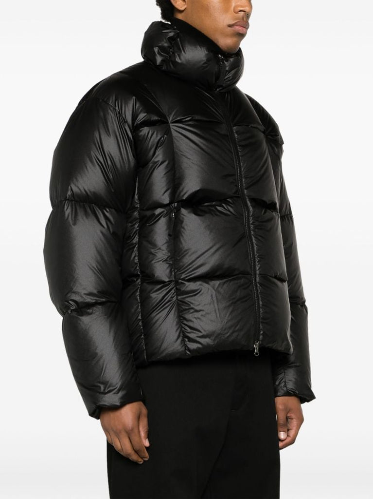 Black Stand-up Neck Down Jacket
