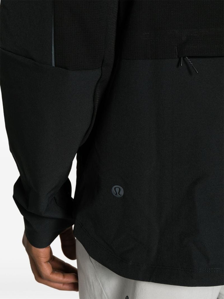 Black Warp Packable Hooded Jacket