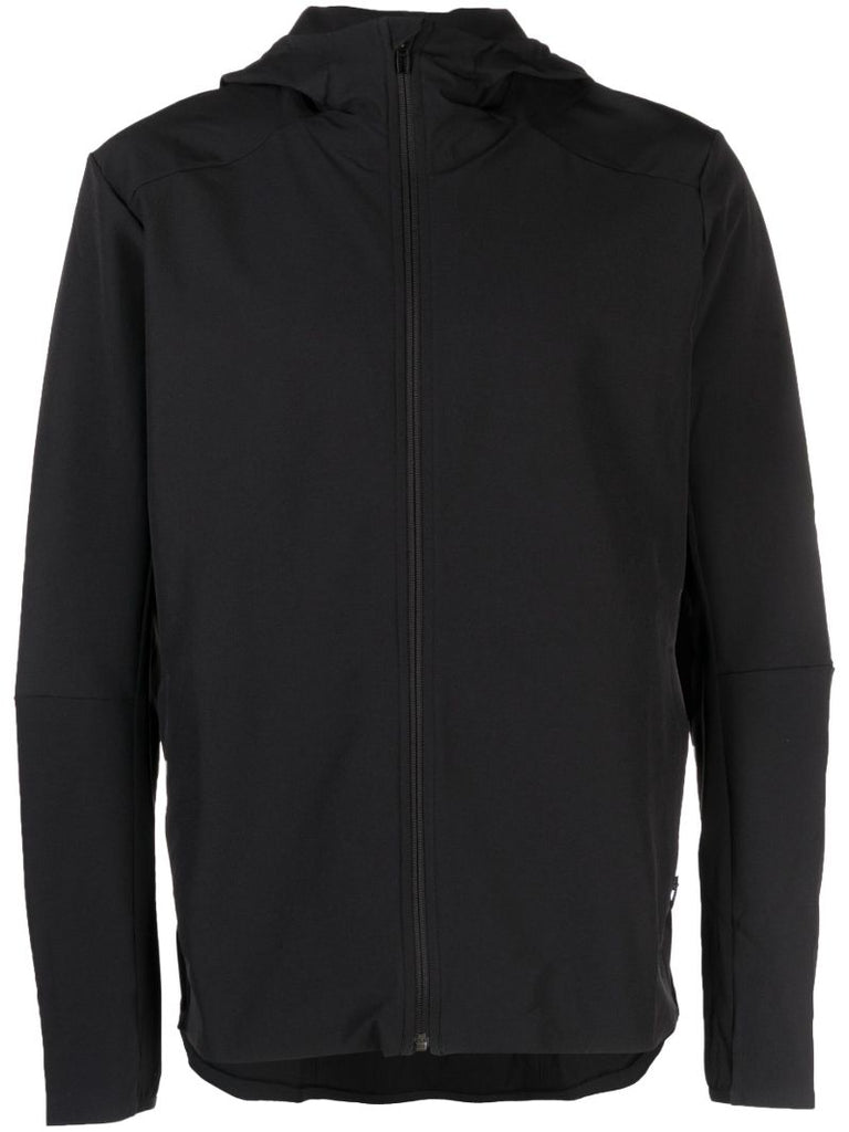 Black Warp Packable Hooded Jacket