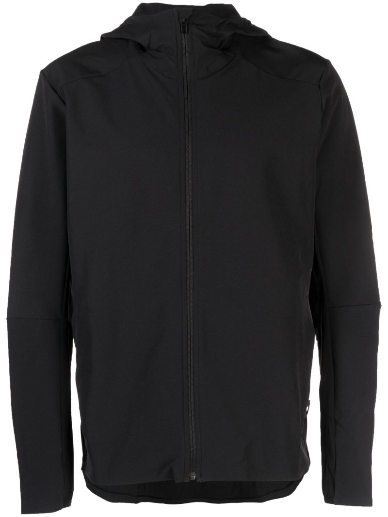 Black Warp Packable Hooded Jacket