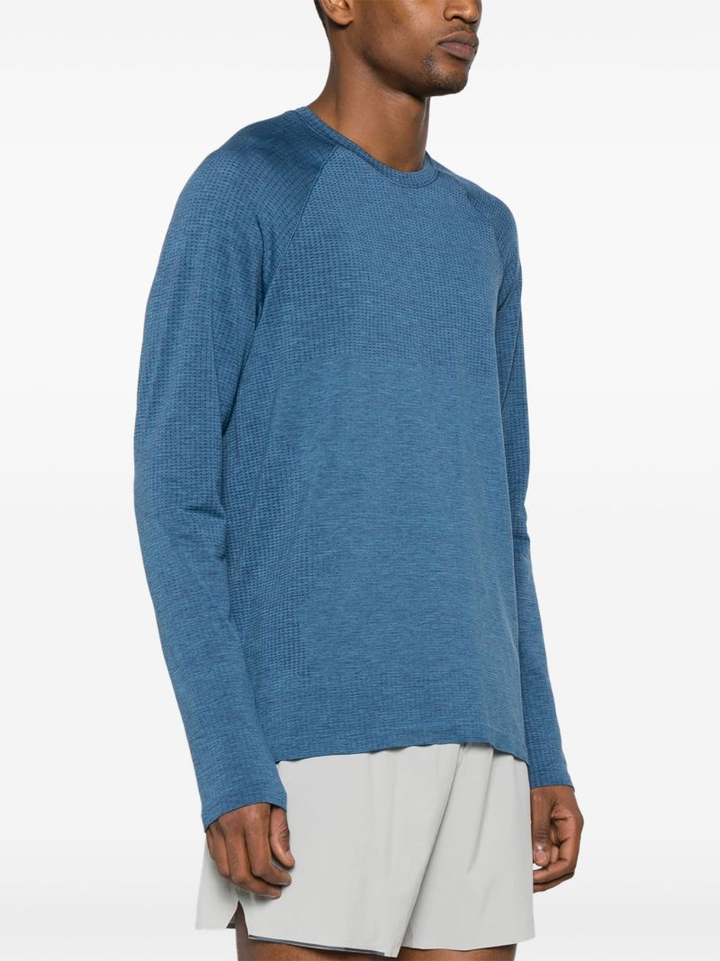 Blue Metal Vent Tech Long Sleeve T-shirt