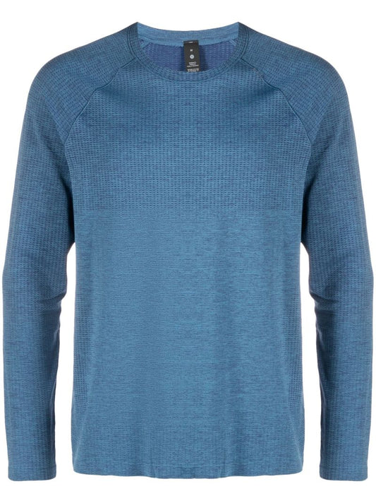 Blue Metal Vent Tech Long Sleeve T-shirt