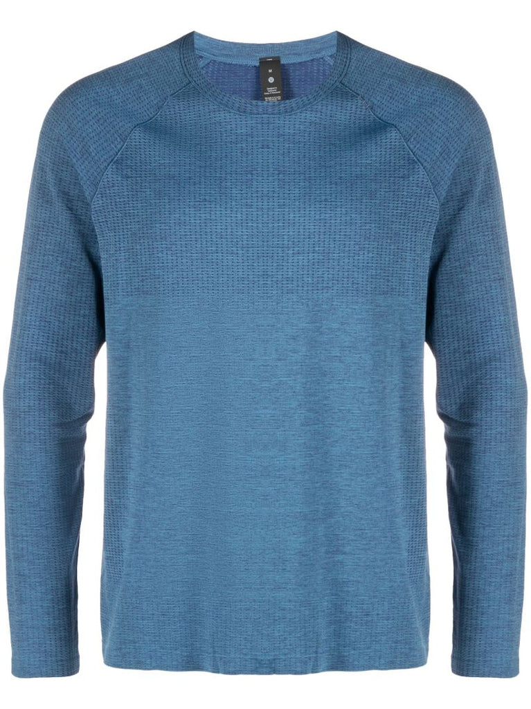 Blue Metal Vent Tech Long Sleeve T-shirt