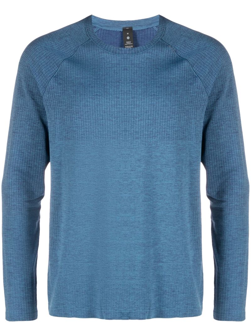 Blue Metal Vent Tech Long Sleeve T-shirt
