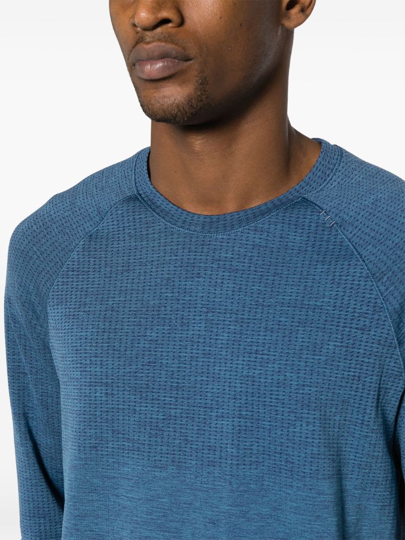 Blue Metal Vent Tech Long Sleeve T-shirt
