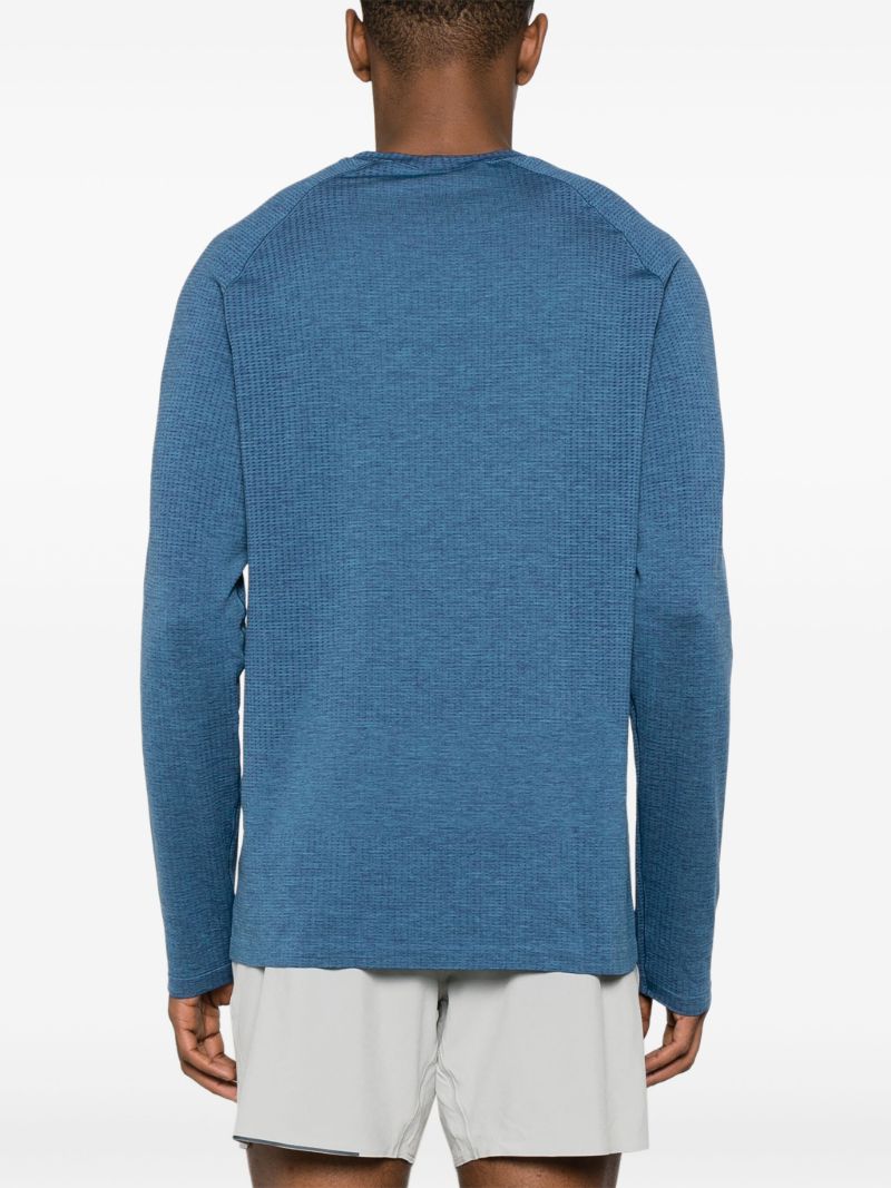 Blue Metal Vent Tech Long Sleeve T-shirt