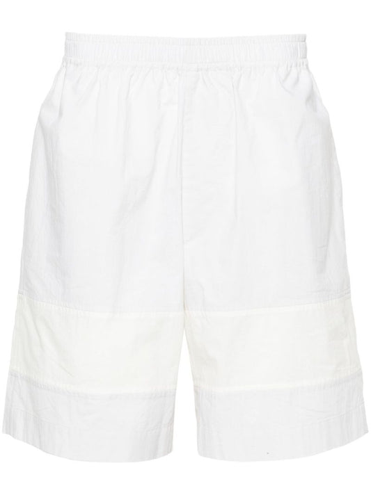 White Barrel Cotton Shorts