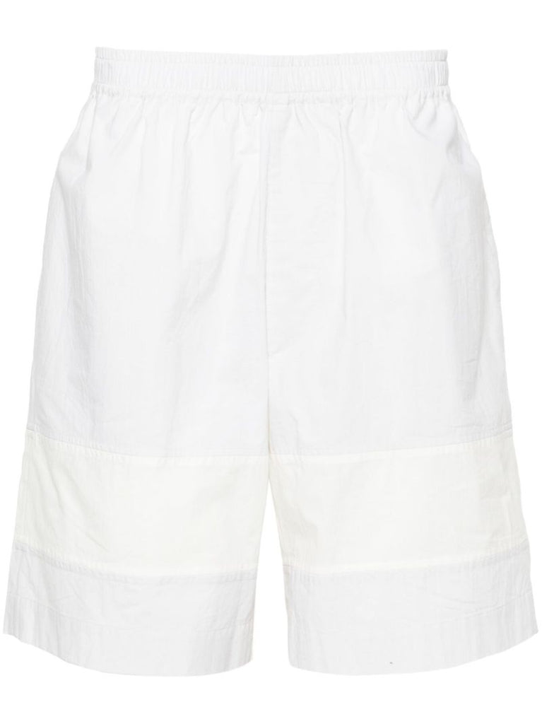 White Barrel Cotton Shorts